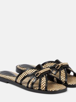 Kožené sandály Zimmermann Černé