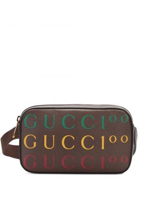 Pásek Gucci Pre-owned hnědý