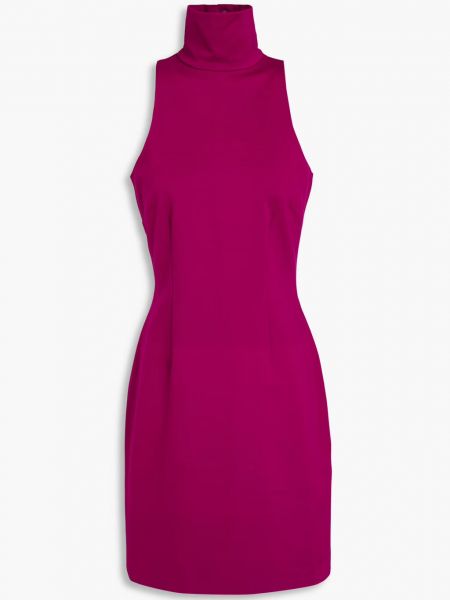 Платье мини из джерси с высоким воротником Sara Battaglia пурпурный