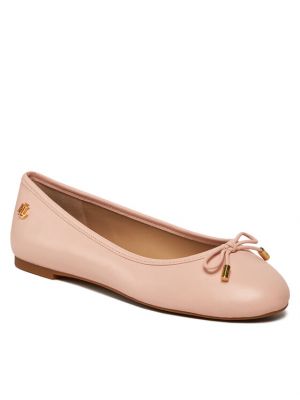 Balerina cipők Lauren Ralph Lauren rózsaszín
