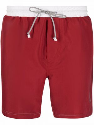 Brodert shorts Brunello Cucinelli rød