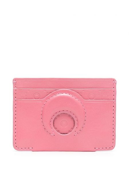 Kožená peněženka Marine Serre růžová