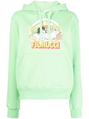 Пуловер с принтом Fiorucci, зеленый