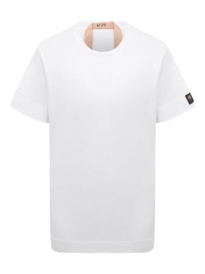 Хлопковая футболка N21 белая