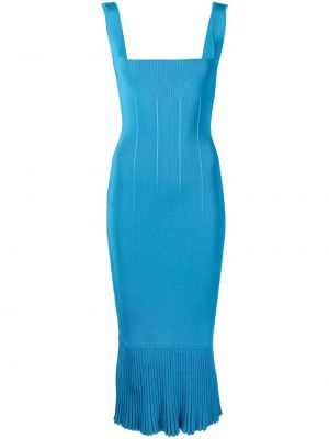 Κοκτέιλ φόρεμα με στενή εφαρμογή Galvan London μπλε