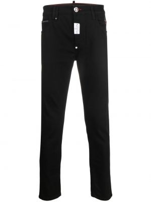 Lav midje skinny jeans Philipp Plein svart