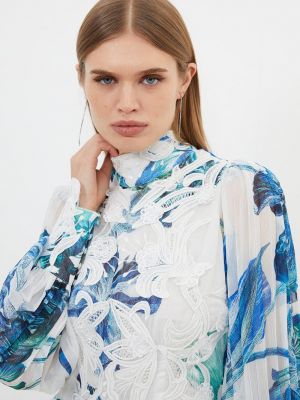 Кружевная блузка с аппликацией Karen Millen