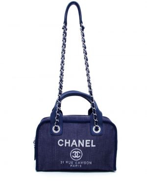 Borsa a spalla Chanel Pre-owned blu