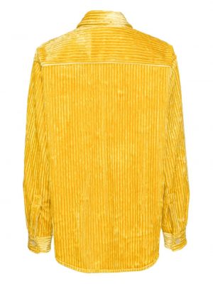 Chemise en velours côtelé en velours avec manches longues Isabel Marant jaune