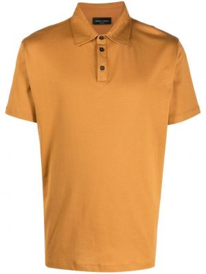 T-shirt aus baumwoll Roberto Collina orange