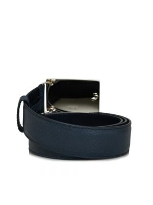 Cinturón de cuero Prada Vintage azul