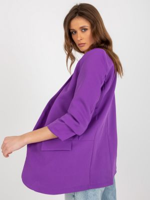 Пиджак с рюшами Fashionhunters фиолетовый