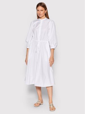 Srajčna obleka Polo Ralph Lauren bela