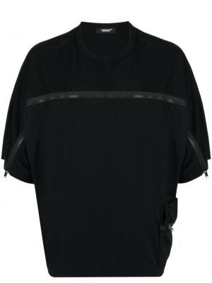 T-shirt fermeture éclair en coton Undercover noir