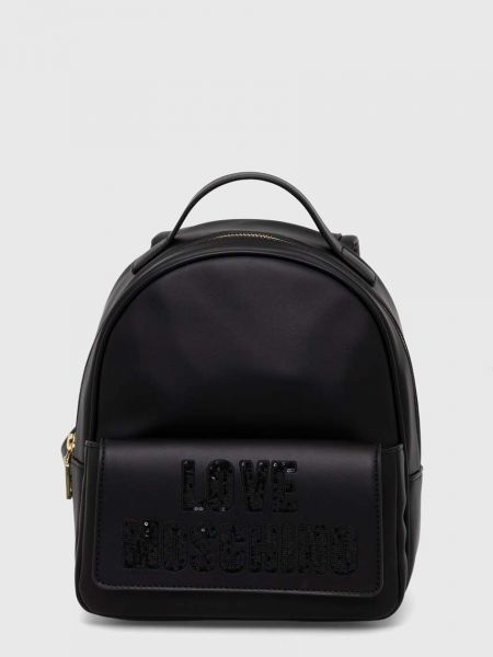 Рюкзак з аплікацією Love Moschino чорний