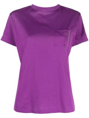 Bavlnené tričko Fabiana Filippi fialová