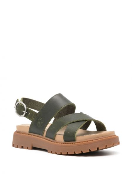 Kožené sandály Timberland zelené