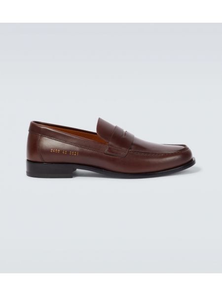 Loafers di pelle Common Projects marrone