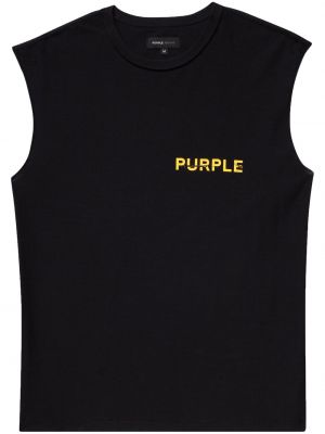 Риза без ръкави с принт Purple Brand