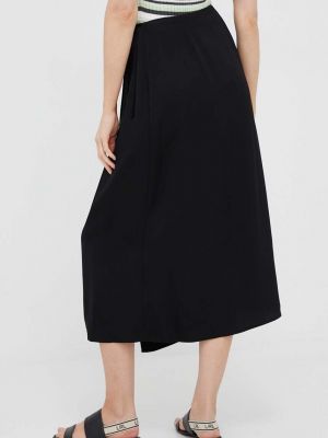 Midi sukně Calvin Klein černé