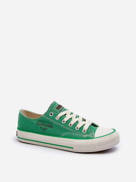 Sneakersy w gwiazdy Big Star Shoes zielone