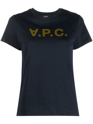 T-shirt A.p.c. blå