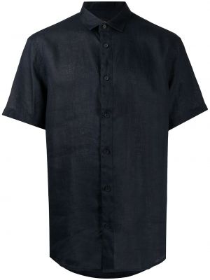 Памучна риза Armani Exchange синьо