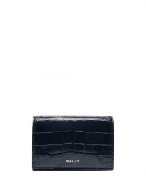 Δερμάτινος πορτοφόλι με σχέδιο Bally μπλε