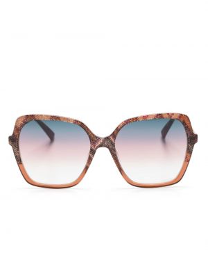 Raštuotos akiniai nuo saulės Missoni Eyewear ruda