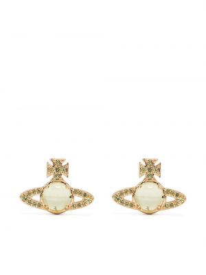 Σκουλαρίκια με πετραδάκια Vivienne Westwood χρυσό