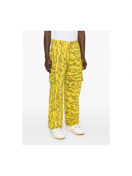Pantalones bootcut Erl amarillo