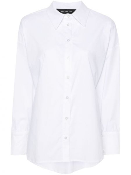 Памучна риза Federica Tosi Бяло