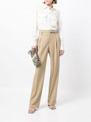 Pantalones rectos Ralph Lauren Collection marrón