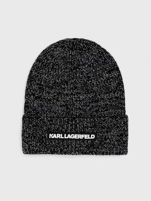 Кашмирена шапка Karl Lagerfeld сиво