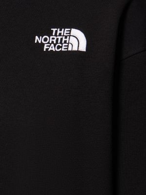 Памучен суитчър The North Face черно