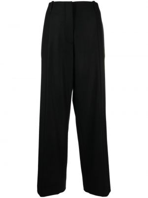 Spodnie plisowane Calvin Klein czarne