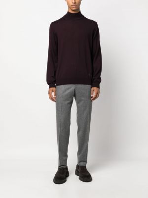 Vlněný svetr Corneliani fialový