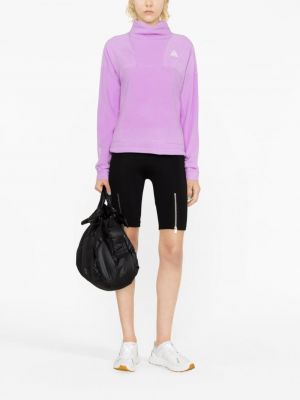 Fleecový pulovr Nike fialový