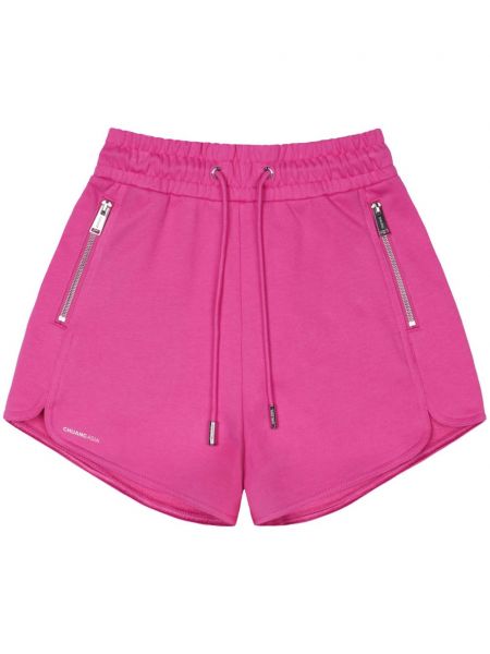 Pamučne kratke hlače s printom Team Wang Design ružičasta