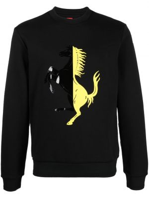 Trykt sweatshirt Ferrari svart