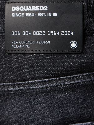 Jeans di cotone Dsquared2 nero