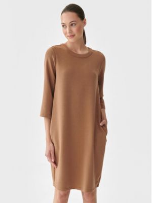 Платье свободного кроя Tatuum коричневое