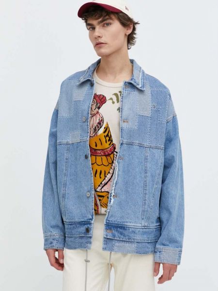Traper jakna oversized Desigual plava
