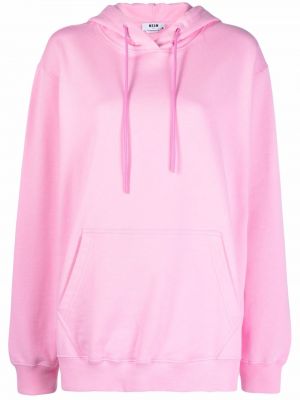 Oversize hoodie aus baumwoll Msgm pink