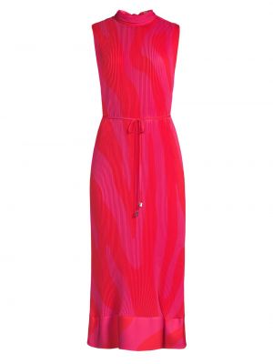Плиссированное платье миди Milly розовое