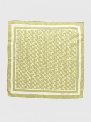 Зеленый шелковый платок Elisabetta Franchi