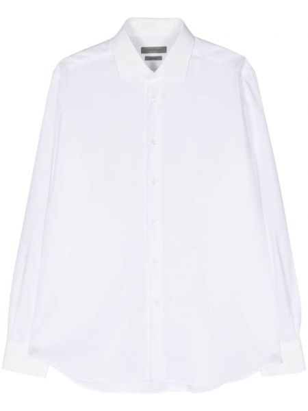 Класическа памучна риза Corneliani бяло
