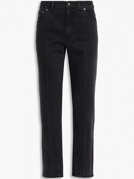Черные прямые джинсы с высокой талией Tibi