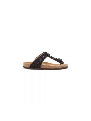 Sandale ohne absatz Maliparmi schwarz