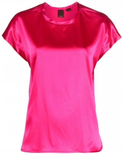 Sateng kort bluse Pinko rosa